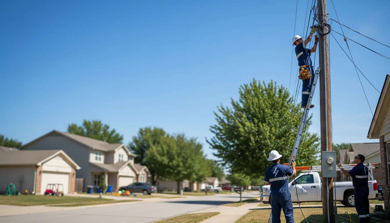 Residential electrician providing installation services in Spelter, WV